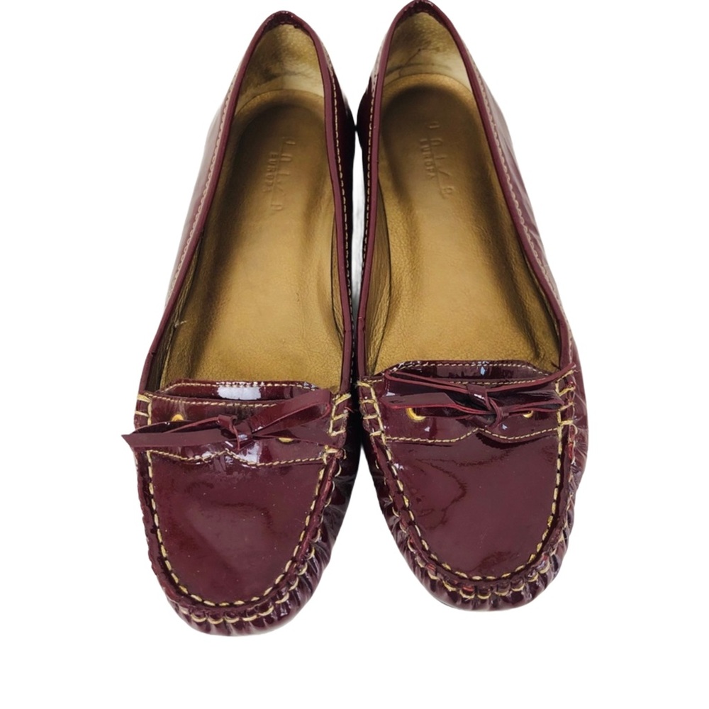 Genuine Leather Loafer Comfort Divided Sole Burgundy, size 7 like new Classic